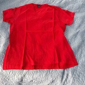 NWOT Polo Ralph Lauren XL Women’s Red V-Neck T-Shirt